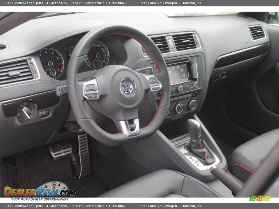 2014 Volkswagen Jetta GLI Autobahn Reflex Silver Metallic / Titan Black Photo #9
