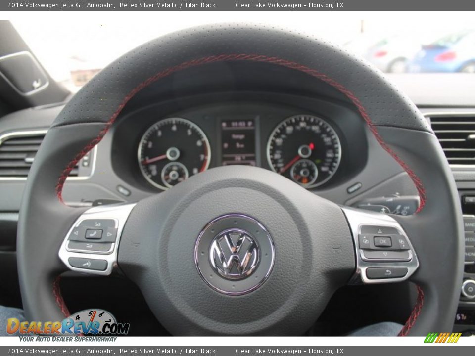 2014 Volkswagen Jetta GLI Autobahn Reflex Silver Metallic / Titan Black Photo #20