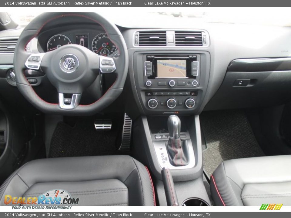 2014 Volkswagen Jetta GLI Autobahn Reflex Silver Metallic / Titan Black Photo #25