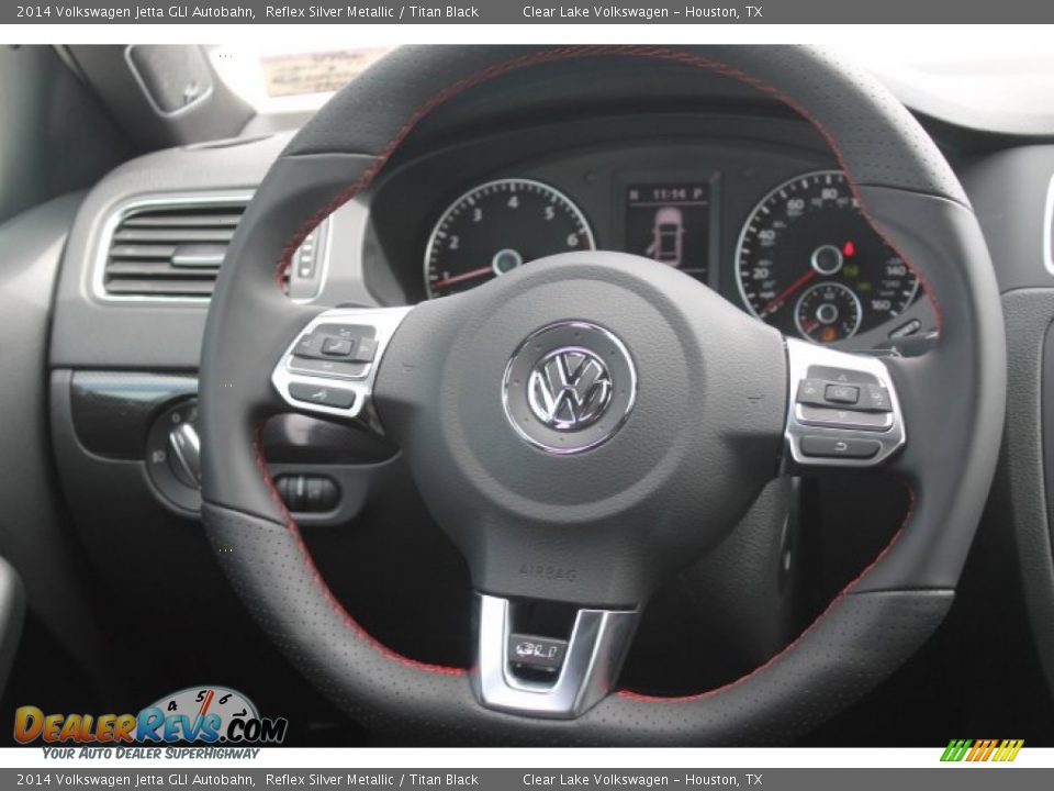 2014 Volkswagen Jetta GLI Autobahn Reflex Silver Metallic / Titan Black Photo #26
