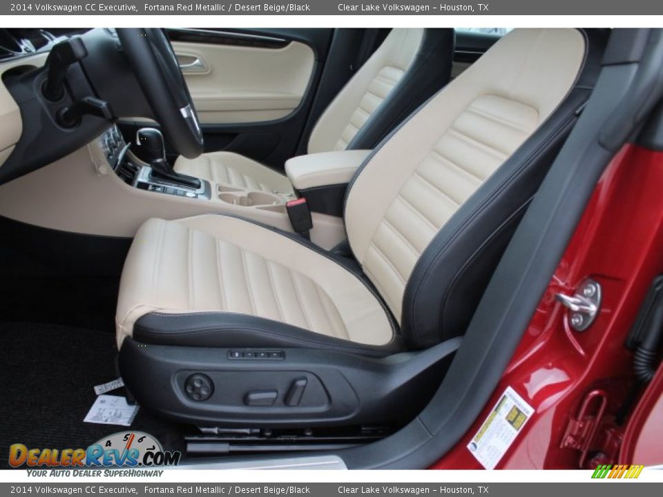 2014 Volkswagen CC Executive Fortana Red Metallic / Desert Beige/Black Photo #10
