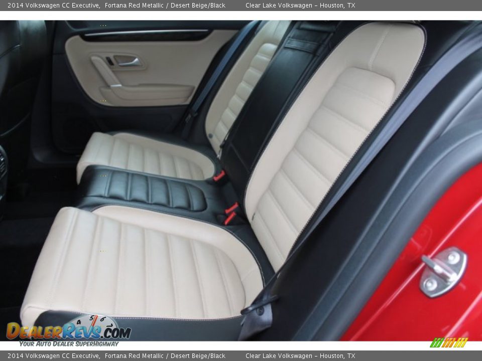 2014 Volkswagen CC Executive Fortana Red Metallic / Desert Beige/Black Photo #23