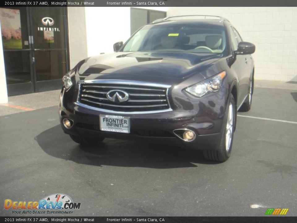 2013 Infiniti FX 37 AWD Midnight Mocha / Wheat Photo #2