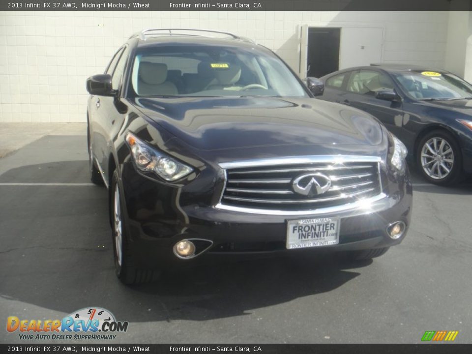 2013 Infiniti FX 37 AWD Midnight Mocha / Wheat Photo #3