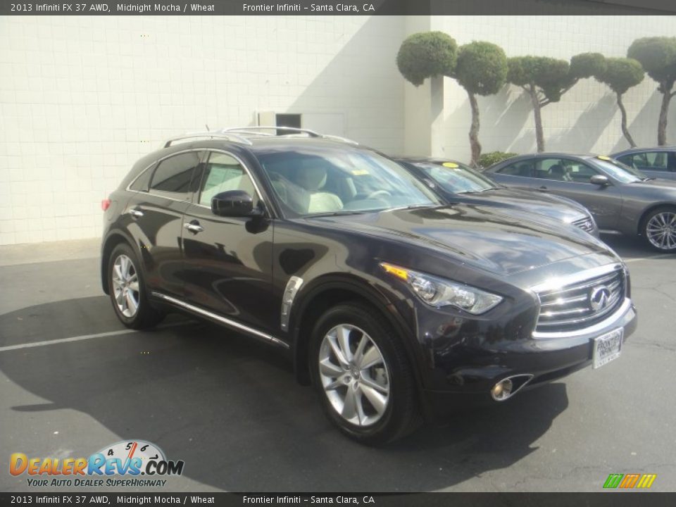 2013 Infiniti FX 37 AWD Midnight Mocha / Wheat Photo #4
