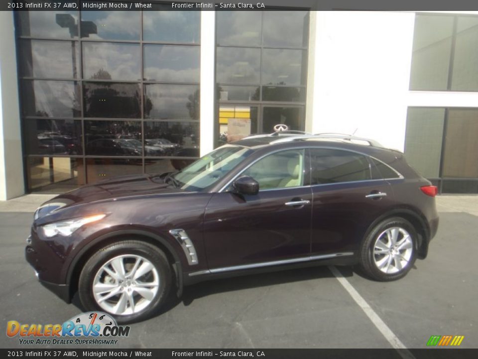 2013 Infiniti FX 37 AWD Midnight Mocha / Wheat Photo #6