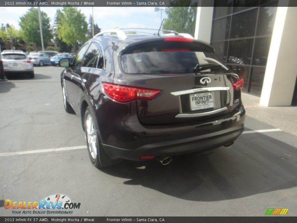 2013 Infiniti FX 37 AWD Midnight Mocha / Wheat Photo #7