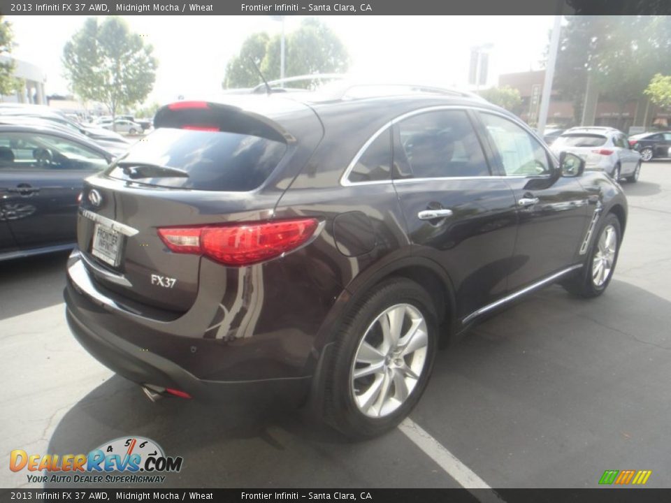 2013 Infiniti FX 37 AWD Midnight Mocha / Wheat Photo #9
