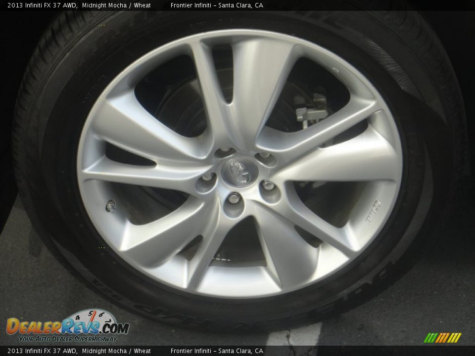 2013 Infiniti FX 37 AWD Midnight Mocha / Wheat Photo #10