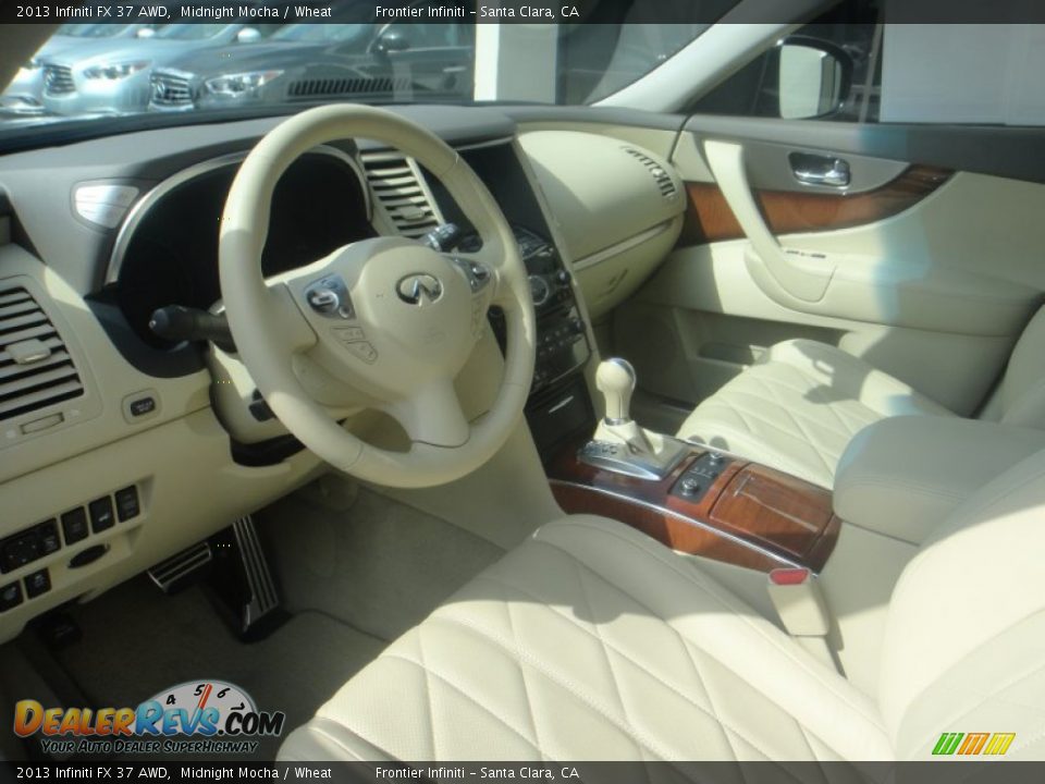 2013 Infiniti FX 37 AWD Midnight Mocha / Wheat Photo #13