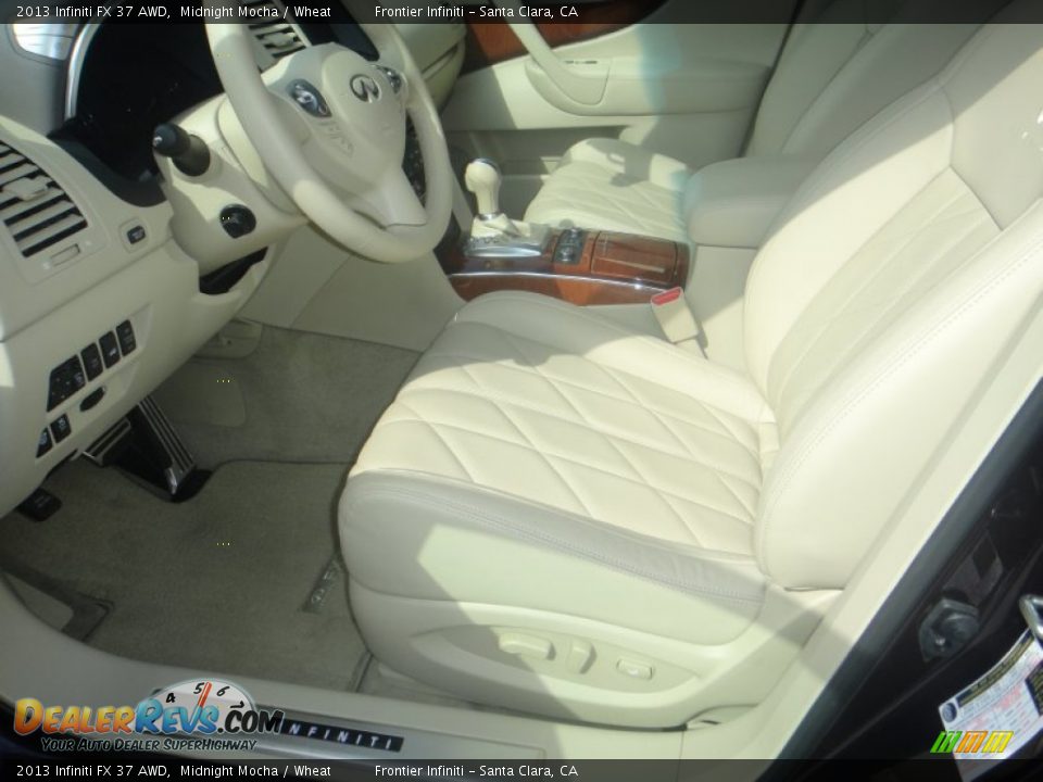 2013 Infiniti FX 37 AWD Midnight Mocha / Wheat Photo #14