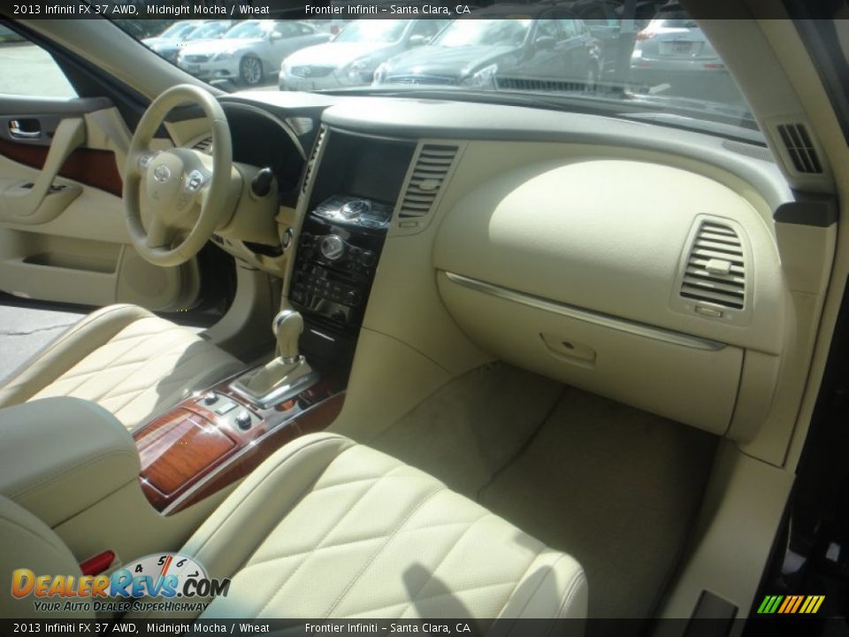 2013 Infiniti FX 37 AWD Midnight Mocha / Wheat Photo #23
