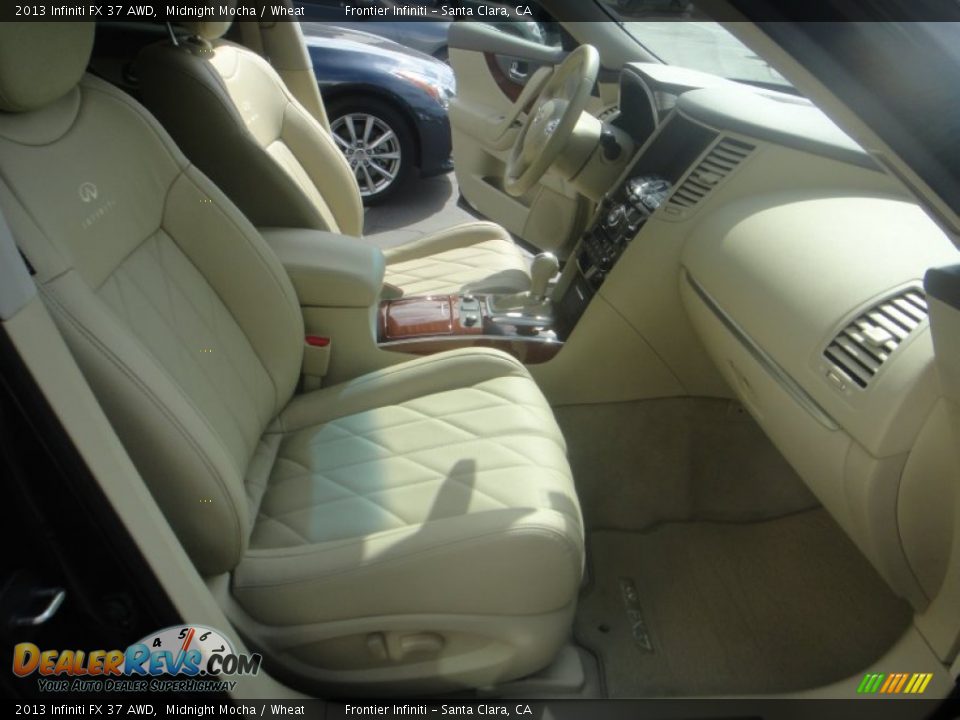 2013 Infiniti FX 37 AWD Midnight Mocha / Wheat Photo #24
