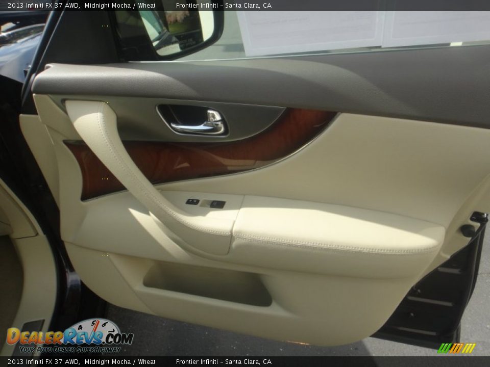 2013 Infiniti FX 37 AWD Midnight Mocha / Wheat Photo #25