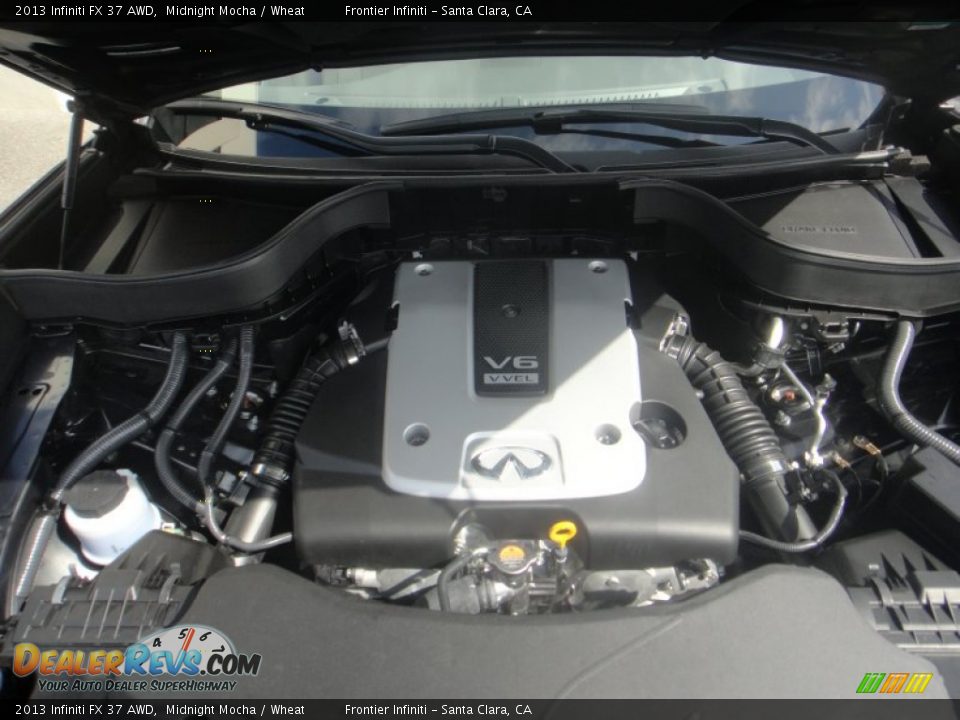 2013 Infiniti FX 37 AWD Midnight Mocha / Wheat Photo #26