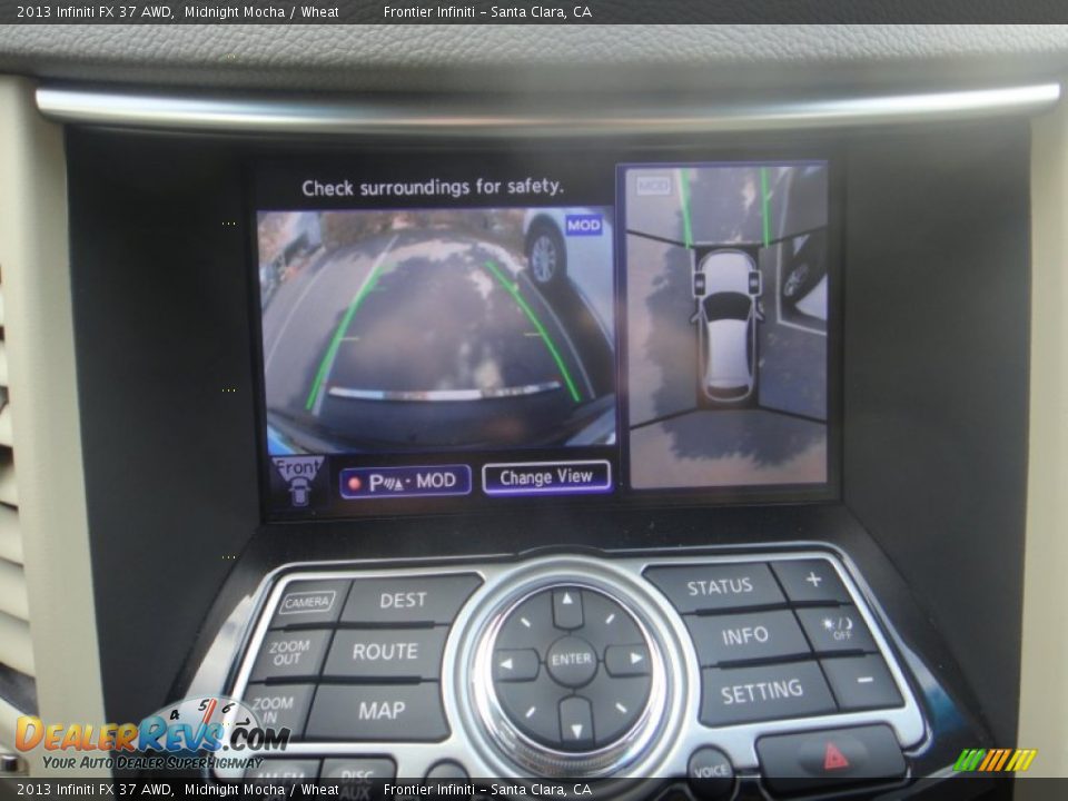 2013 Infiniti FX 37 AWD Midnight Mocha / Wheat Photo #29