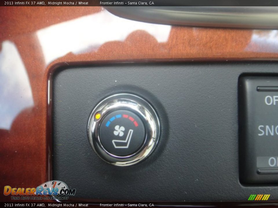 2013 Infiniti FX 37 AWD Midnight Mocha / Wheat Photo #32