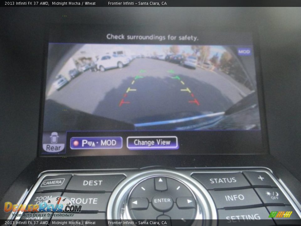 2013 Infiniti FX 37 AWD Midnight Mocha / Wheat Photo #35