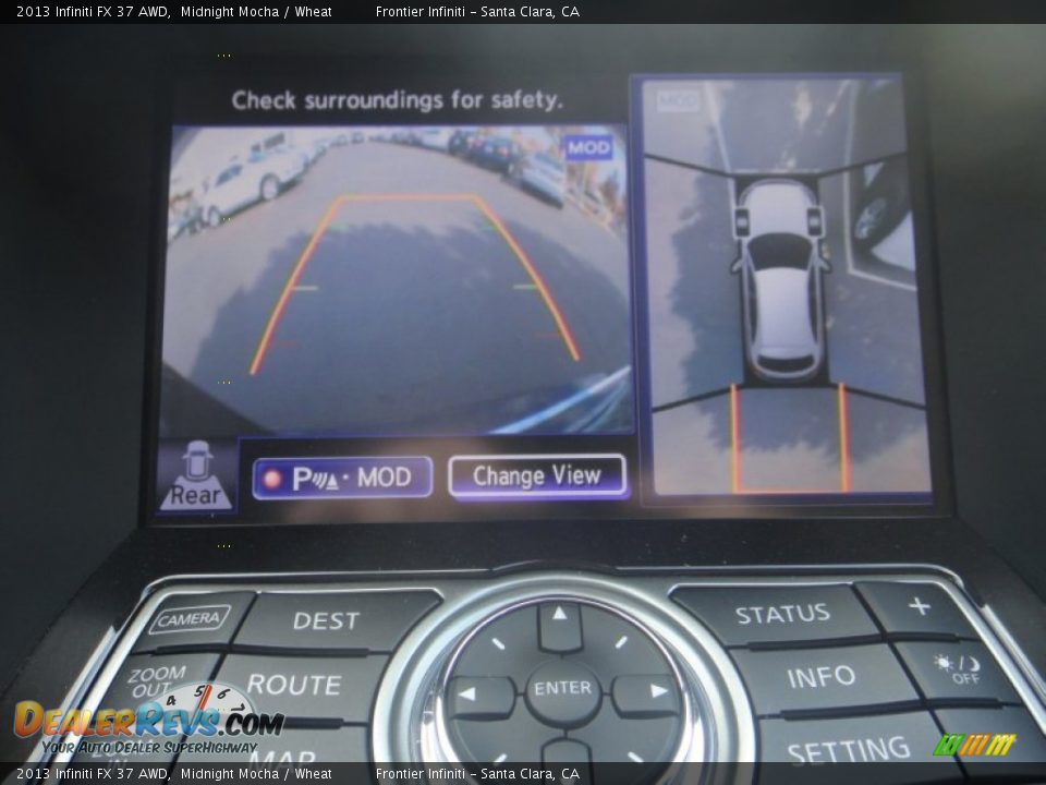 2013 Infiniti FX 37 AWD Midnight Mocha / Wheat Photo #36