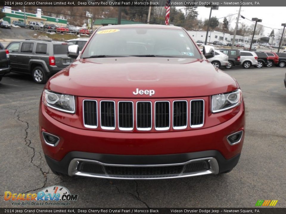 2014 Jeep Grand Cherokee Limited 4x4 Deep Cherry Red Crystal Pearl / Morocco Black Photo #2