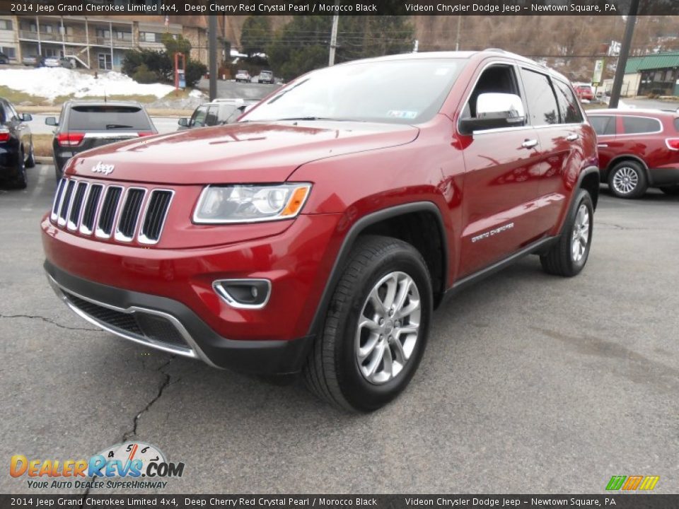 2014 Jeep Grand Cherokee Limited 4x4 Deep Cherry Red Crystal Pearl / Morocco Black Photo #3