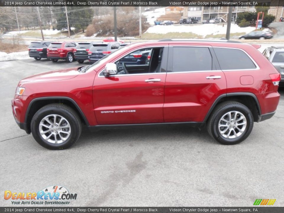 2014 Jeep Grand Cherokee Limited 4x4 Deep Cherry Red Crystal Pearl / Morocco Black Photo #4