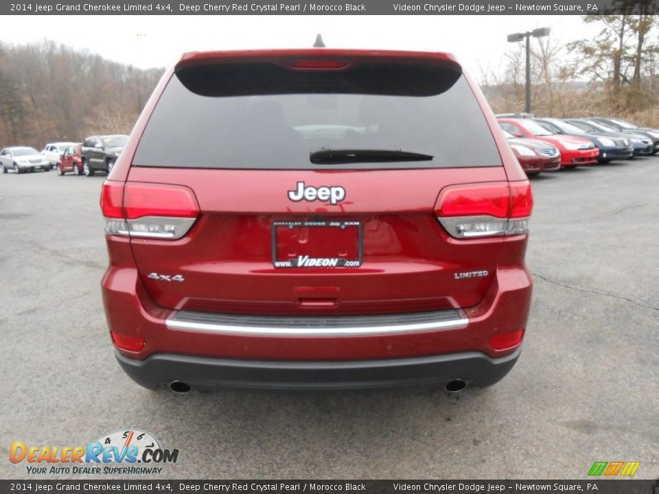 2014 Jeep Grand Cherokee Limited 4x4 Deep Cherry Red Crystal Pearl / Morocco Black Photo #6