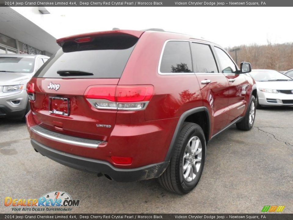 2014 Jeep Grand Cherokee Limited 4x4 Deep Cherry Red Crystal Pearl / Morocco Black Photo #7