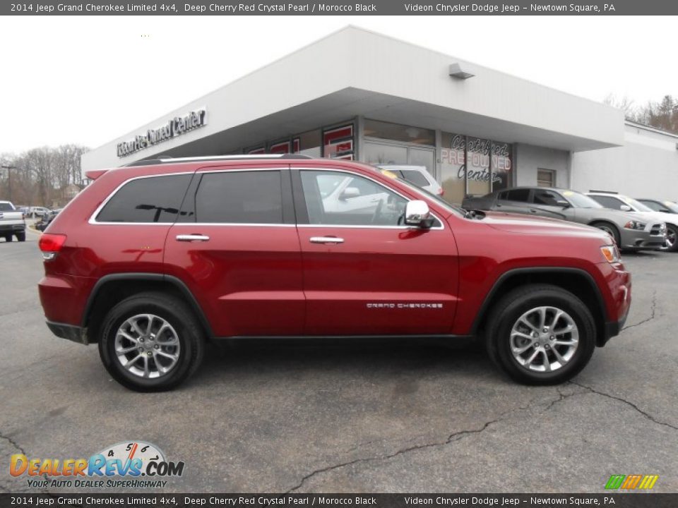2014 Jeep Grand Cherokee Limited 4x4 Deep Cherry Red Crystal Pearl / Morocco Black Photo #8