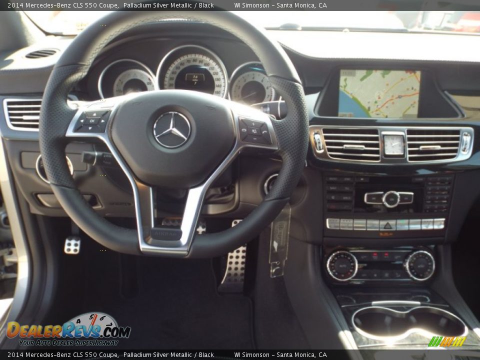 2014 Mercedes-Benz CLS 550 Coupe Palladium Silver Metallic / Black Photo #9