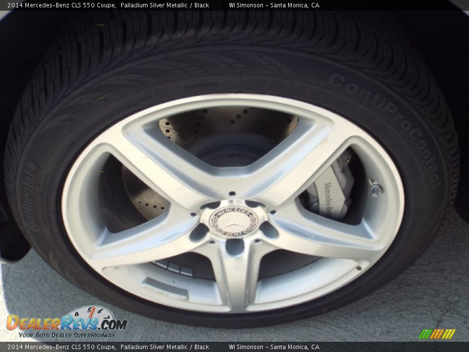 2014 Mercedes-Benz CLS 550 Coupe Palladium Silver Metallic / Black Photo #10