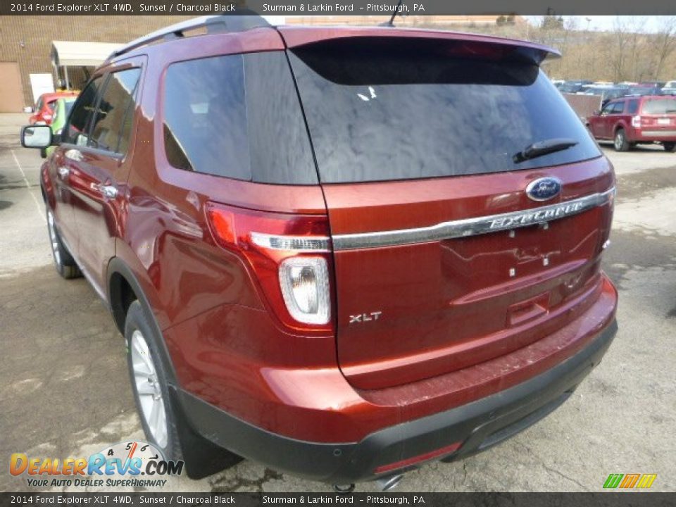 2014 Ford Explorer XLT 4WD Sunset / Charcoal Black Photo #4