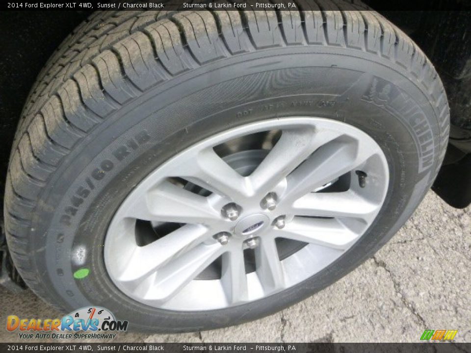 2014 Ford Explorer XLT 4WD Sunset / Charcoal Black Photo #5