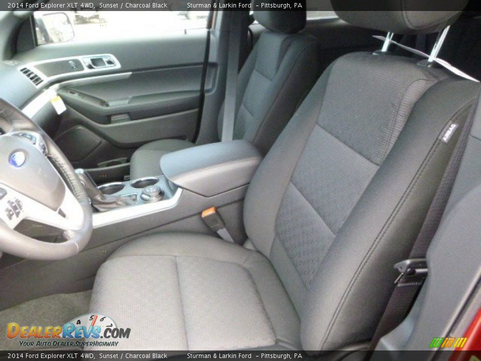 2014 Ford Explorer XLT 4WD Sunset / Charcoal Black Photo #6