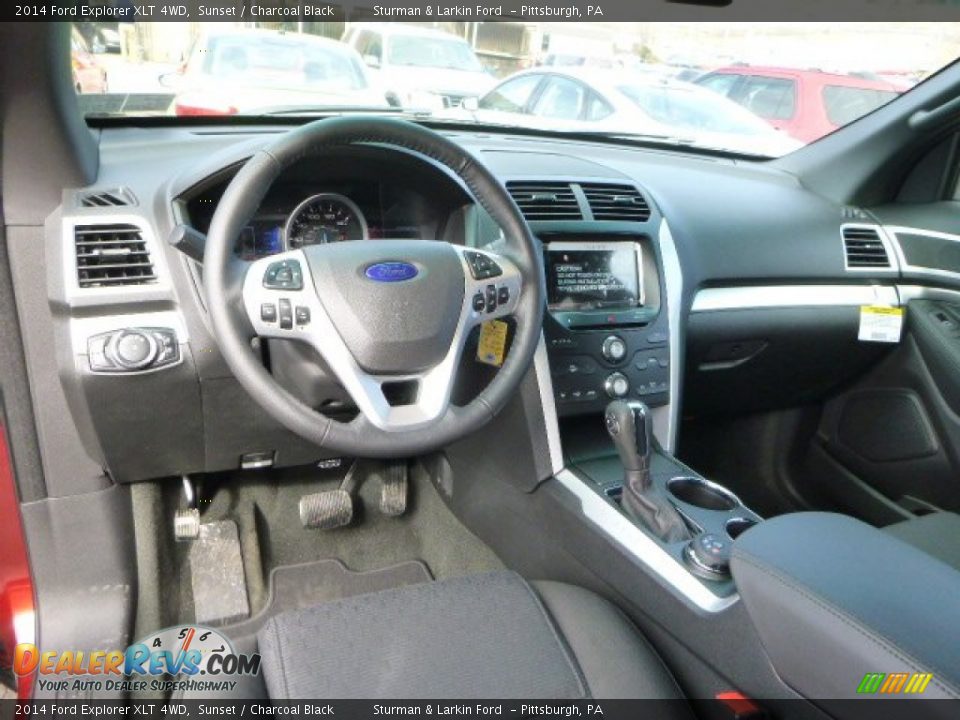 2014 Ford Explorer XLT 4WD Sunset / Charcoal Black Photo #9