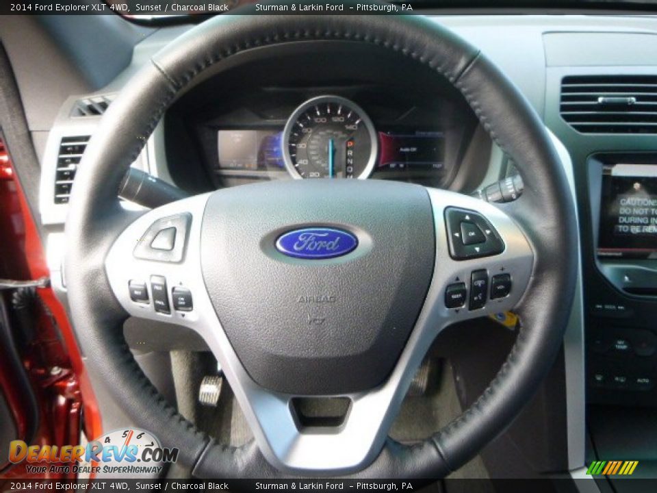 2014 Ford Explorer XLT 4WD Sunset / Charcoal Black Photo #11