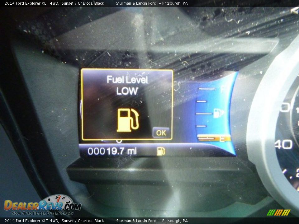 2014 Ford Explorer XLT 4WD Sunset / Charcoal Black Photo #14