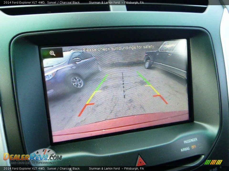 2014 Ford Explorer XLT 4WD Sunset / Charcoal Black Photo #15