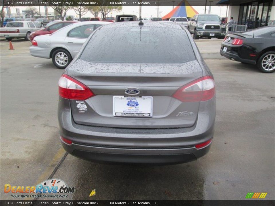 2014 Ford Fiesta SE Sedan Storm Gray / Charcoal Black Photo #4