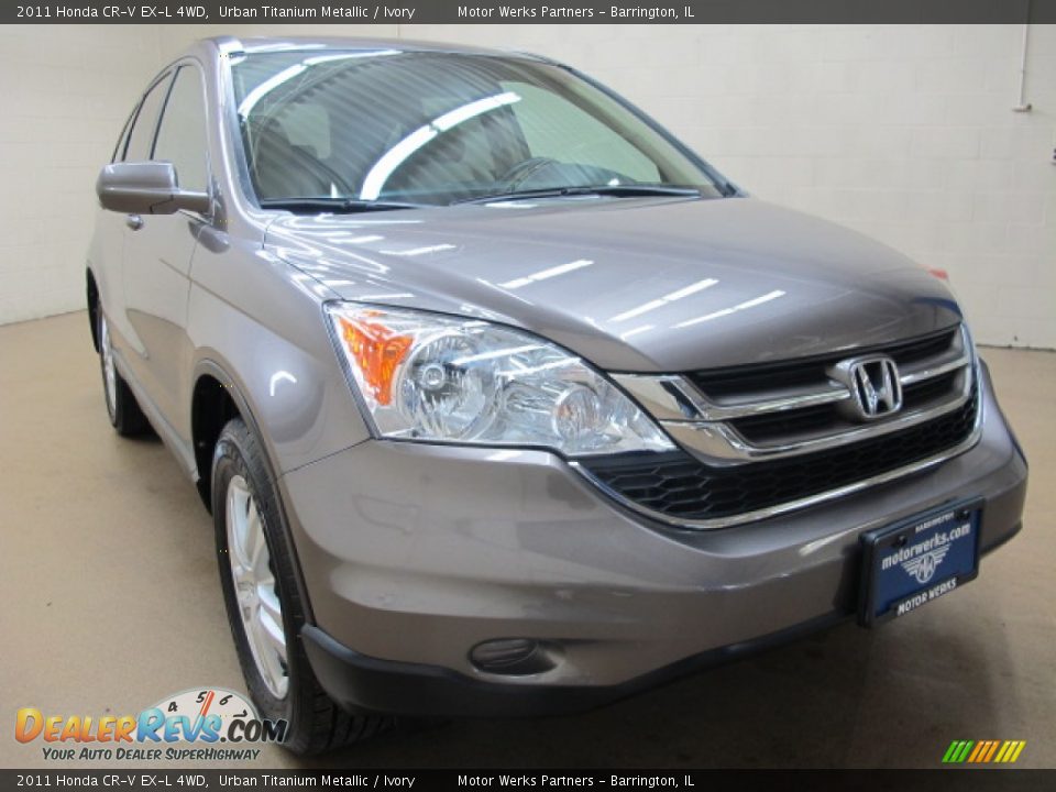 2011 Honda CR-V EX-L 4WD Urban Titanium Metallic / Ivory Photo #1