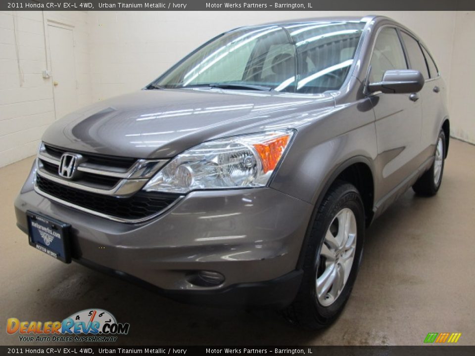2011 Honda CR-V EX-L 4WD Urban Titanium Metallic / Ivory Photo #3