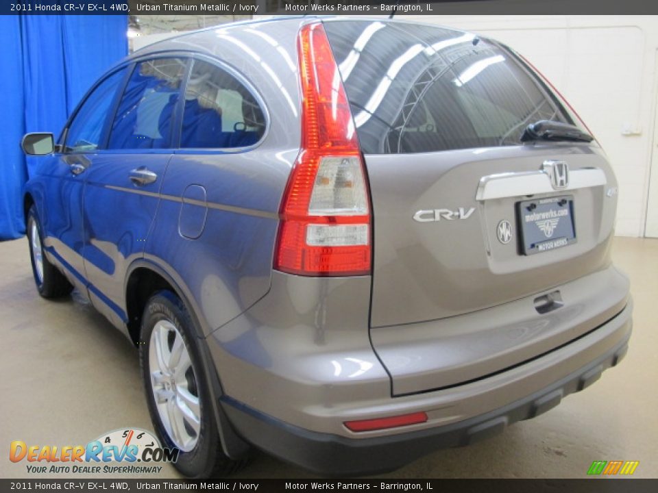2011 Honda CR-V EX-L 4WD Urban Titanium Metallic / Ivory Photo #5