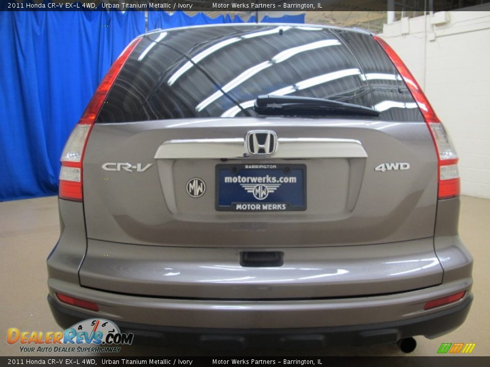 2011 Honda CR-V EX-L 4WD Urban Titanium Metallic / Ivory Photo #6