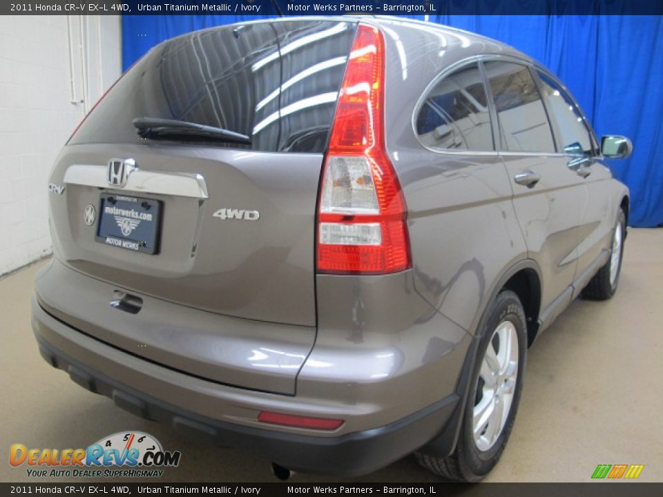 2011 Honda CR-V EX-L 4WD Urban Titanium Metallic / Ivory Photo #7
