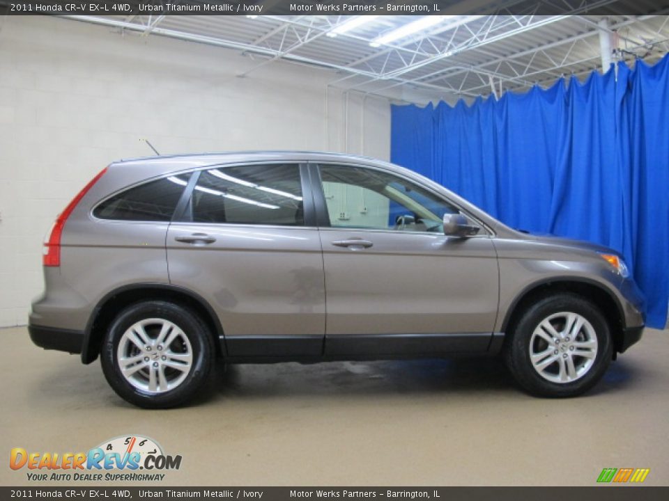 2011 Honda CR-V EX-L 4WD Urban Titanium Metallic / Ivory Photo #8