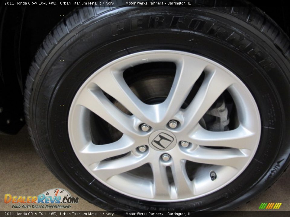 2011 Honda CR-V EX-L 4WD Urban Titanium Metallic / Ivory Photo #11