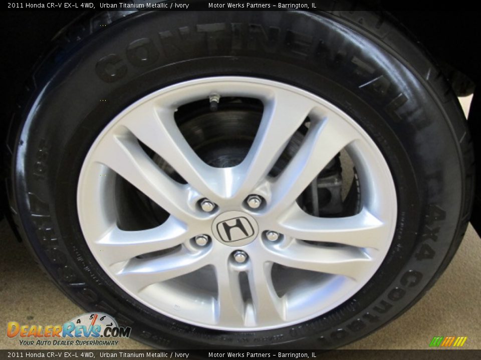2011 Honda CR-V EX-L 4WD Urban Titanium Metallic / Ivory Photo #13