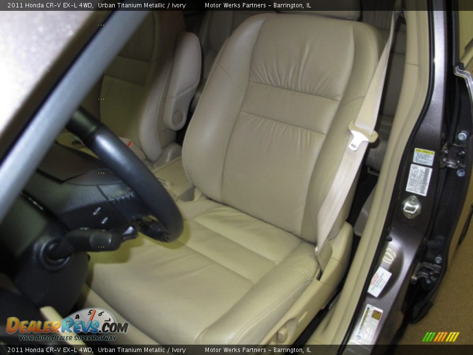 2011 Honda CR-V EX-L 4WD Urban Titanium Metallic / Ivory Photo #16