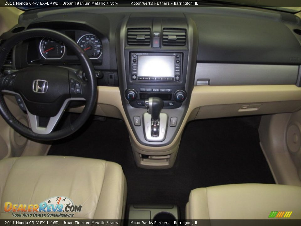 2011 Honda CR-V EX-L 4WD Urban Titanium Metallic / Ivory Photo #24