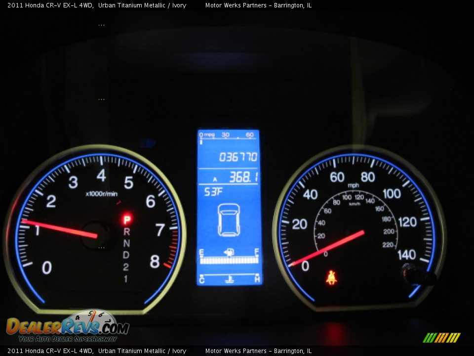 2011 Honda CR-V EX-L 4WD Urban Titanium Metallic / Ivory Photo #26